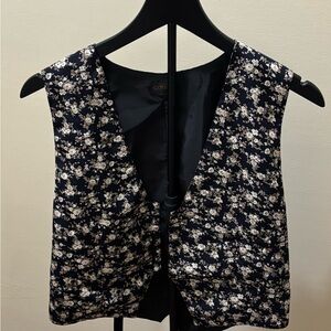 Y2K Gotica floral print vest jacket Size Large